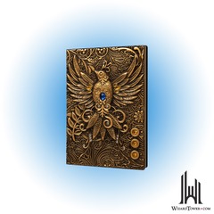 3D FAUX-LEATHER NOTEBOOK/JOURNAL GOLD PHOENIX